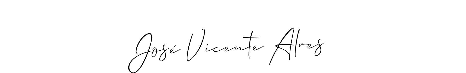 Create a beautiful signature design for name José Vicente Alves. With this signature (Allison_Script) fonts, you can make a handwritten signature for free. José Vicente Alves signature style 2 images and pictures png