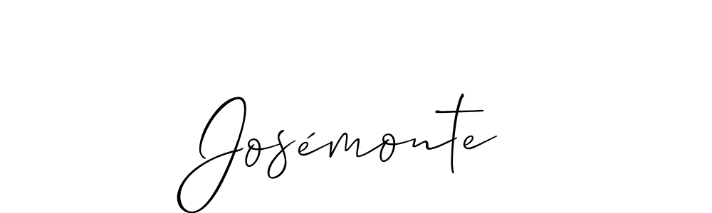 Create a beautiful signature design for name Josémonte. With this signature (Allison_Script) fonts, you can make a handwritten signature for free. Josémonte signature style 2 images and pictures png