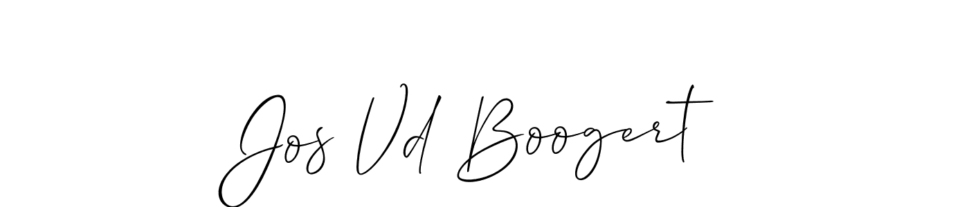 Make a beautiful signature design for name Jos Vd Boogert. Use this online signature maker to create a handwritten signature for free. Jos Vd Boogert signature style 2 images and pictures png