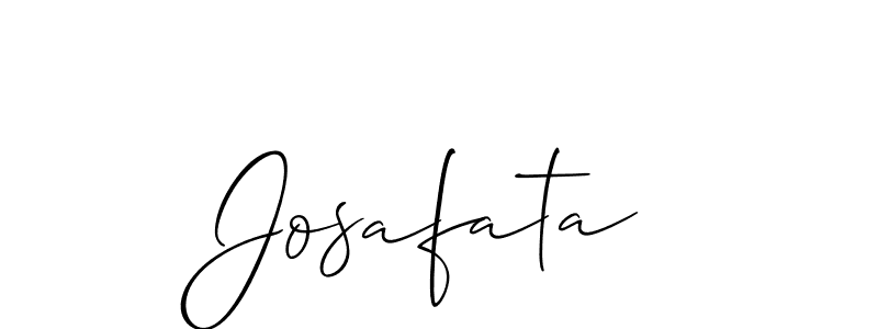 The best way (Allison_Script) to make a short signature is to pick only two or three words in your name. The name Josafata include a total of six letters. For converting this name. Josafata signature style 2 images and pictures png