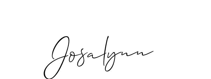 Make a short Josalynn signature style. Manage your documents anywhere anytime using Allison_Script. Create and add eSignatures, submit forms, share and send files easily. Josalynn signature style 2 images and pictures png