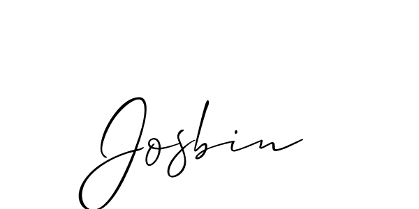 How to make Josbin name signature. Use Allison_Script style for creating short signs online. This is the latest handwritten sign. Josbin signature style 2 images and pictures png