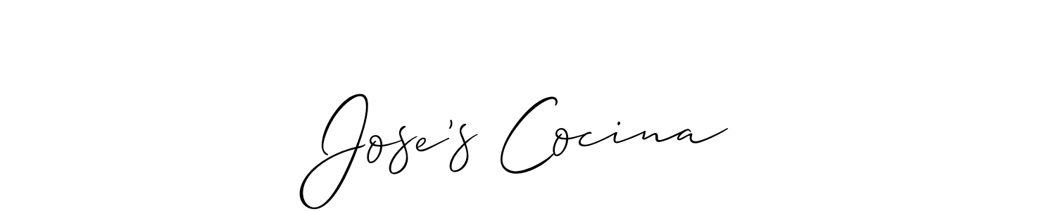 Make a short Jose’s Cocina signature style. Manage your documents anywhere anytime using Allison_Script. Create and add eSignatures, submit forms, share and send files easily. Jose’s Cocina signature style 2 images and pictures png