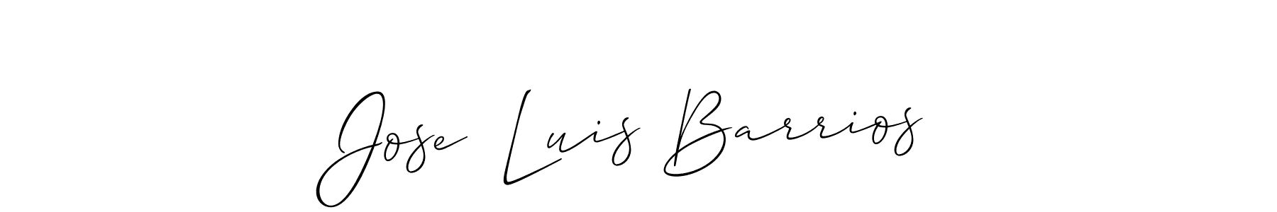 Use a signature maker to create a handwritten signature online. With this signature software, you can design (Allison_Script) your own signature for name Jose  Luis Barrios. Jose  Luis Barrios signature style 2 images and pictures png