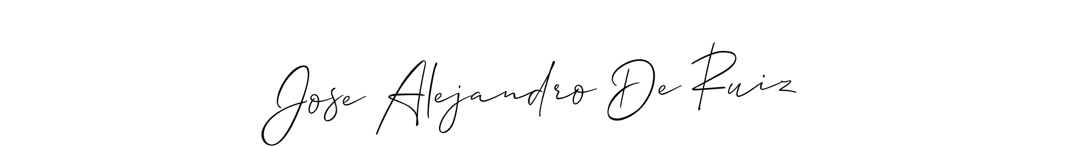 Make a beautiful signature design for name Jose Alejandro De Ruiz. Use this online signature maker to create a handwritten signature for free. Jose Alejandro De Ruiz signature style 2 images and pictures png