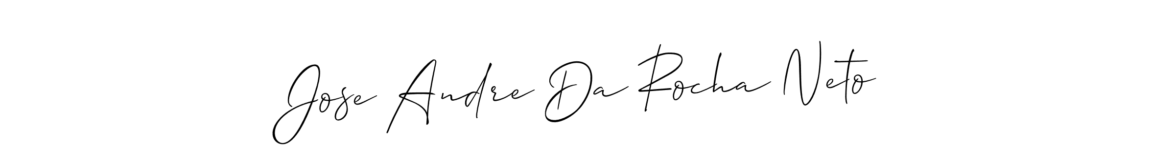 How to make Jose Andre Da Rocha Neto name signature. Use Allison_Script style for creating short signs online. This is the latest handwritten sign. Jose Andre Da Rocha Neto signature style 2 images and pictures png