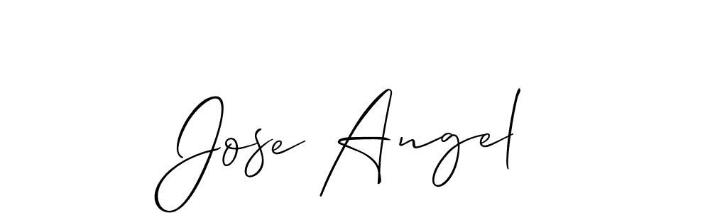 Allison_Script is a professional signature style that is perfect for those who want to add a touch of class to their signature. It is also a great choice for those who want to make their signature more unique. Get Jose Angel name to fancy signature for free. Jose Angel signature style 2 images and pictures png