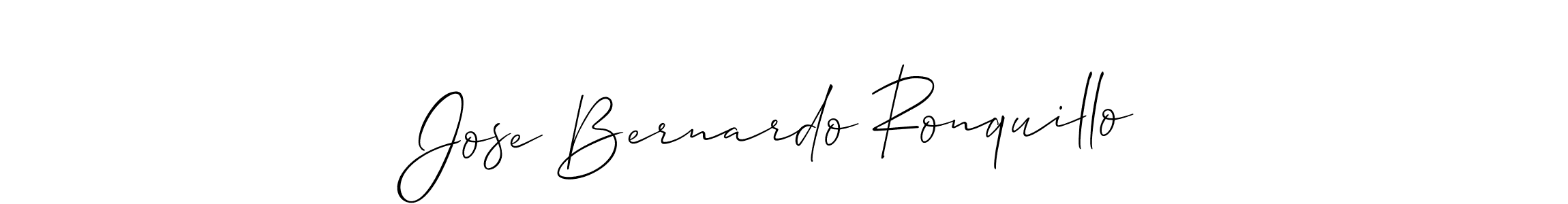 It looks lik you need a new signature style for name Jose Bernardo Ronquillo. Design unique handwritten (Allison_Script) signature with our free signature maker in just a few clicks. Jose Bernardo Ronquillo signature style 2 images and pictures png