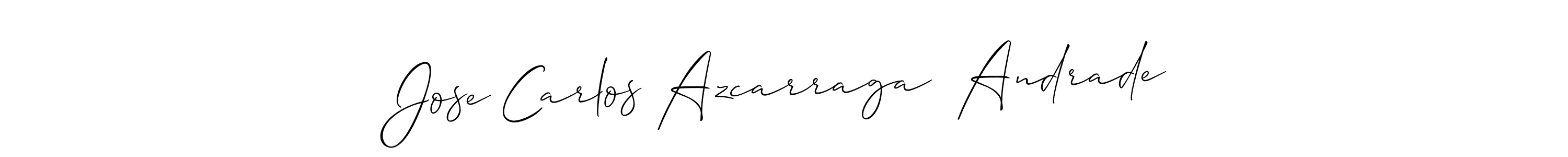 Design your own signature with our free online signature maker. With this signature software, you can create a handwritten (Allison_Script) signature for name Jose Carlos Azcarraga  Andrade. Jose Carlos Azcarraga  Andrade signature style 2 images and pictures png
