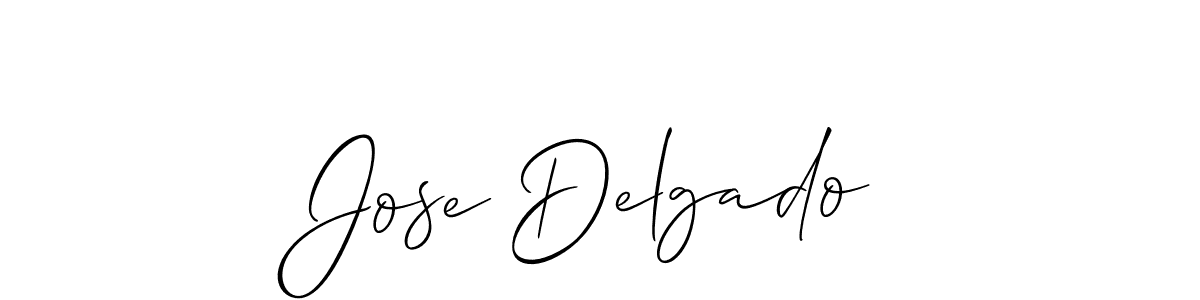 Design your own signature with our free online signature maker. With this signature software, you can create a handwritten (Allison_Script) signature for name Jose Delgado. Jose Delgado signature style 2 images and pictures png