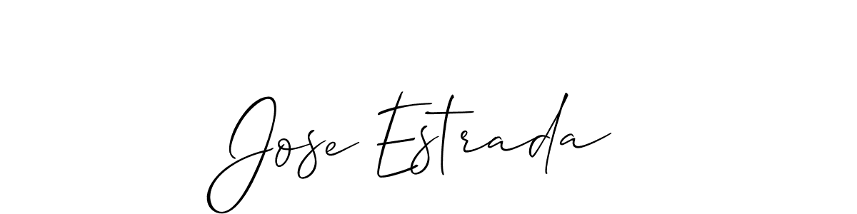The best way (Allison_Script) to make a short signature is to pick only two or three words in your name. The name Jose Estrada include a total of six letters. For converting this name. Jose Estrada signature style 2 images and pictures png