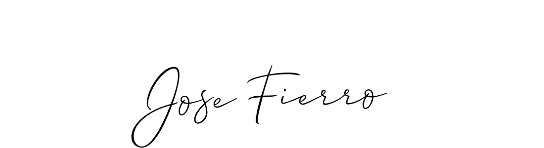 Make a short Jose Fierro signature style. Manage your documents anywhere anytime using Allison_Script. Create and add eSignatures, submit forms, share and send files easily. Jose Fierro signature style 2 images and pictures png