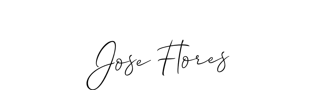 How to make Jose Flores name signature. Use Allison_Script style for creating short signs online. This is the latest handwritten sign. Jose Flores signature style 2 images and pictures png