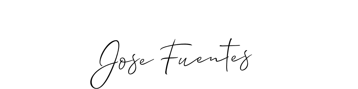 Also we have Jose Fuentes name is the best signature style. Create professional handwritten signature collection using Allison_Script autograph style. Jose Fuentes signature style 2 images and pictures png