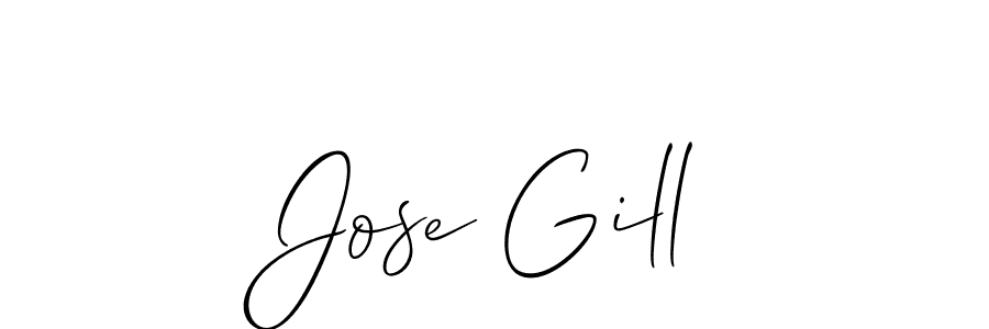 Design your own signature with our free online signature maker. With this signature software, you can create a handwritten (Allison_Script) signature for name Jose Gill. Jose Gill signature style 2 images and pictures png