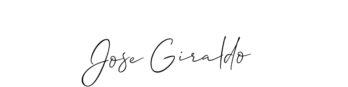 Best and Professional Signature Style for Jose Giraldo. Allison_Script Best Signature Style Collection. Jose Giraldo signature style 2 images and pictures png