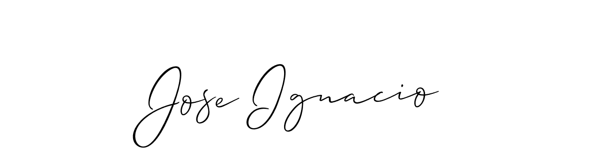 Create a beautiful signature design for name Jose Ignacio. With this signature (Allison_Script) fonts, you can make a handwritten signature for free. Jose Ignacio signature style 2 images and pictures png