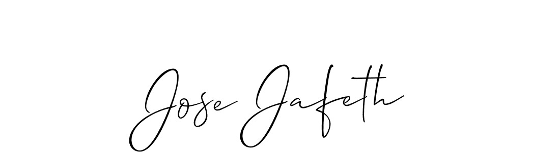 How to make Jose Jafeth name signature. Use Allison_Script style for creating short signs online. This is the latest handwritten sign. Jose Jafeth signature style 2 images and pictures png