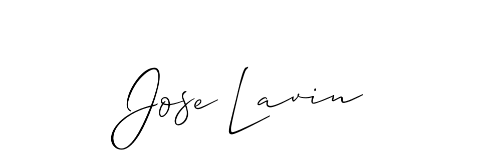 You should practise on your own different ways (Allison_Script) to write your name (Jose Lavin) in signature. don't let someone else do it for you. Jose Lavin signature style 2 images and pictures png