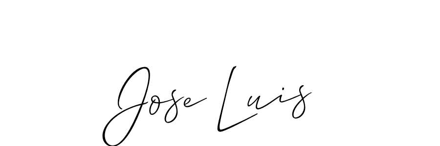 Use a signature maker to create a handwritten signature online. With this signature software, you can design (Allison_Script) your own signature for name Jose Luis. Jose Luis signature style 2 images and pictures png