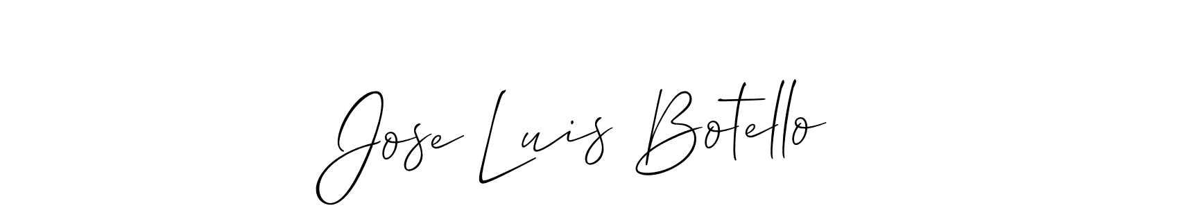 Create a beautiful signature design for name Jose Luis Botello. With this signature (Allison_Script) fonts, you can make a handwritten signature for free. Jose Luis Botello signature style 2 images and pictures png