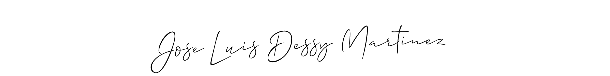 How to make Jose Luis Dessy Martinez signature? Allison_Script is a professional autograph style. Create handwritten signature for Jose Luis Dessy Martinez name. Jose Luis Dessy Martinez signature style 2 images and pictures png