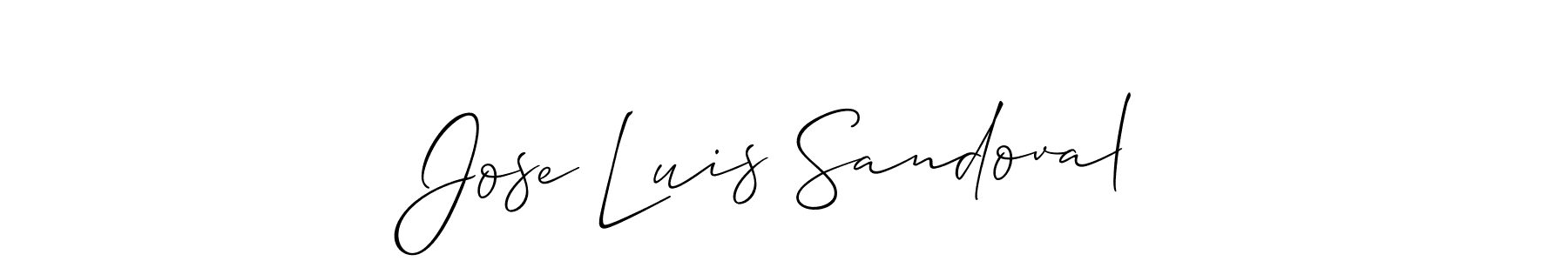 You should practise on your own different ways (Allison_Script) to write your name (Jose Luis Sandoval) in signature. don't let someone else do it for you. Jose Luis Sandoval signature style 2 images and pictures png