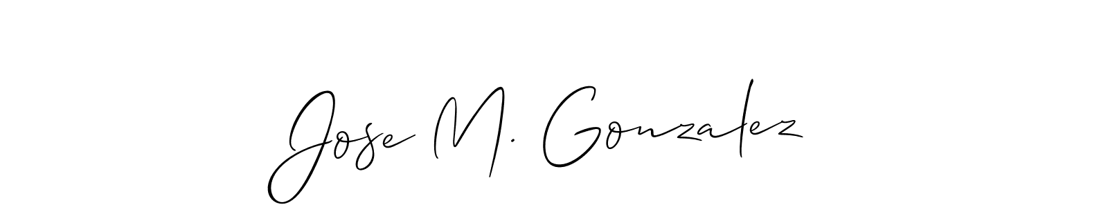 Make a beautiful signature design for name Jose M. Gonzalez. Use this online signature maker to create a handwritten signature for free. Jose M. Gonzalez signature style 2 images and pictures png