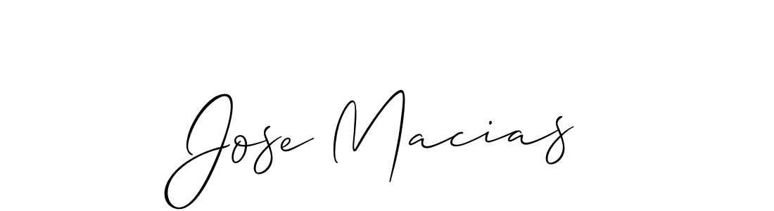 How to make Jose Macias name signature. Use Allison_Script style for creating short signs online. This is the latest handwritten sign. Jose Macias signature style 2 images and pictures png
