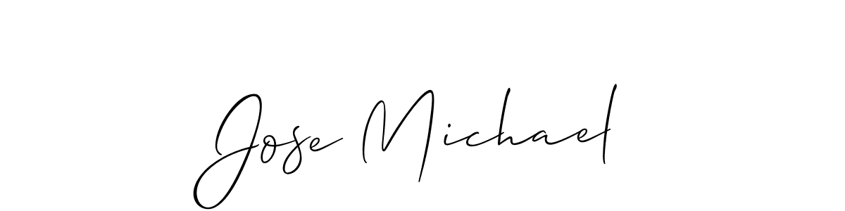 Jose Michael stylish signature style. Best Handwritten Sign (Allison_Script) for my name. Handwritten Signature Collection Ideas for my name Jose Michael. Jose Michael signature style 2 images and pictures png