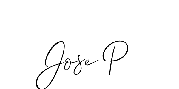 Also You can easily find your signature by using the search form. We will create Jose P name handwritten signature images for you free of cost using Allison_Script sign style. Jose P signature style 2 images and pictures png