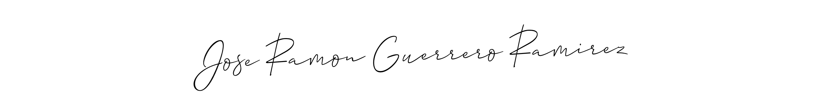 Also we have Jose Ramon Guerrero Ramirez name is the best signature style. Create professional handwritten signature collection using Allison_Script autograph style. Jose Ramon Guerrero Ramirez signature style 2 images and pictures png