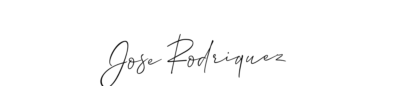 Design your own signature with our free online signature maker. With this signature software, you can create a handwritten (Allison_Script) signature for name Jose Rodriquez. Jose Rodriquez signature style 2 images and pictures png