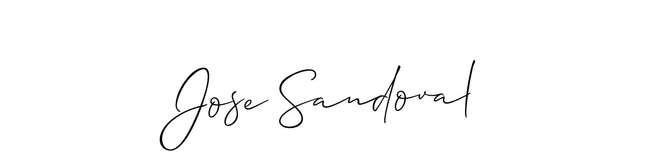 Design your own signature with our free online signature maker. With this signature software, you can create a handwritten (Allison_Script) signature for name Jose Sandoval. Jose Sandoval signature style 2 images and pictures png