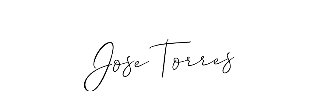 How to Draw Jose Torres signature style? Allison_Script is a latest design signature styles for name Jose Torres. Jose Torres signature style 2 images and pictures png