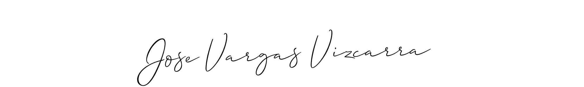 Jose Vargas Vizcarra stylish signature style. Best Handwritten Sign (Allison_Script) for my name. Handwritten Signature Collection Ideas for my name Jose Vargas Vizcarra. Jose Vargas Vizcarra signature style 2 images and pictures png