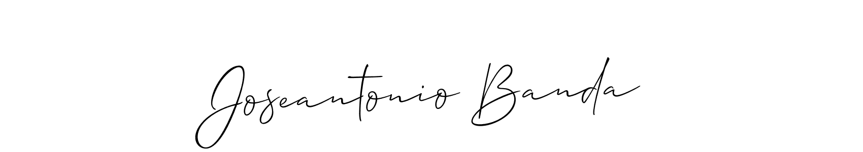 Make a beautiful signature design for name Joseantonio Banda. With this signature (Allison_Script) style, you can create a handwritten signature for free. Joseantonio Banda signature style 2 images and pictures png