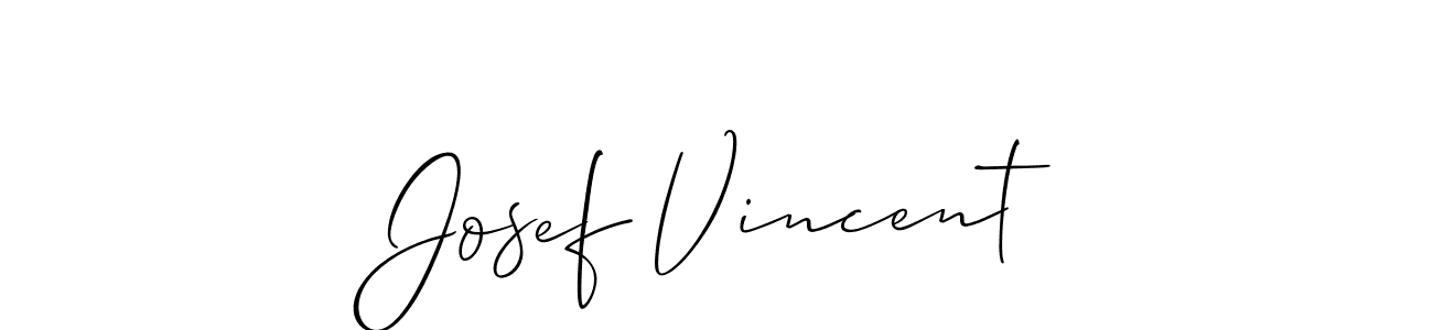 Also You can easily find your signature by using the search form. We will create Josef Vincent name handwritten signature images for you free of cost using Allison_Script sign style. Josef Vincent signature style 2 images and pictures png