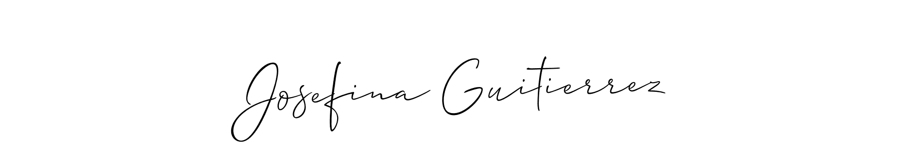 Make a short Josefina Guitierrez signature style. Manage your documents anywhere anytime using Allison_Script. Create and add eSignatures, submit forms, share and send files easily. Josefina Guitierrez signature style 2 images and pictures png