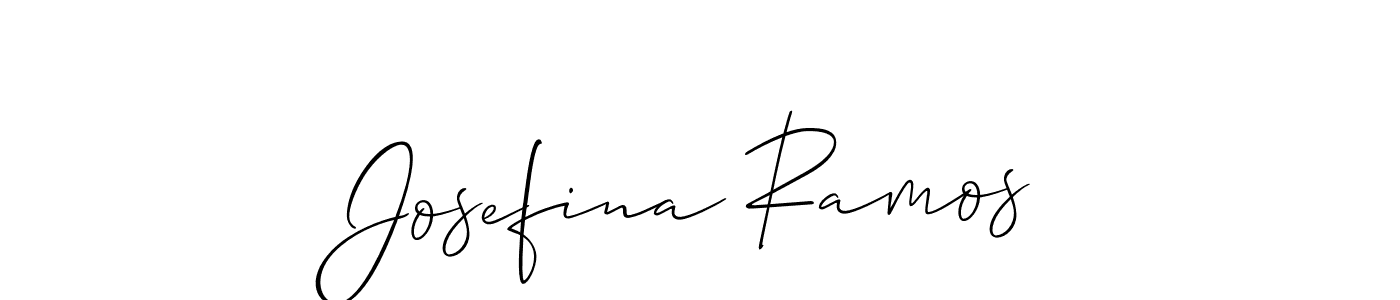 How to make Josefina Ramos signature? Allison_Script is a professional autograph style. Create handwritten signature for Josefina Ramos name. Josefina Ramos signature style 2 images and pictures png