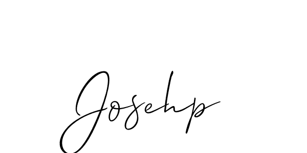 Design your own signature with our free online signature maker. With this signature software, you can create a handwritten (Allison_Script) signature for name Josehp. Josehp signature style 2 images and pictures png