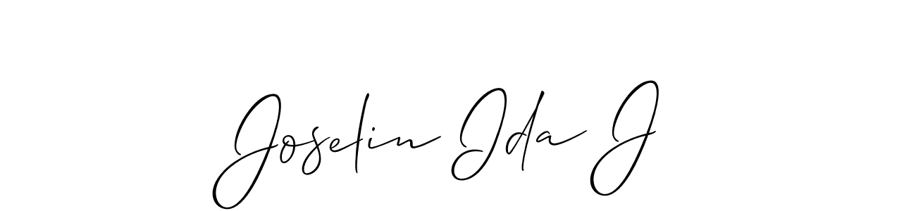 if you are searching for the best signature style for your name Joselin Ida J. so please give up your signature search. here we have designed multiple signature styles  using Allison_Script. Joselin Ida J signature style 2 images and pictures png