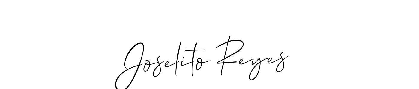 It looks lik you need a new signature style for name Joselito Reyes. Design unique handwritten (Allison_Script) signature with our free signature maker in just a few clicks. Joselito Reyes signature style 2 images and pictures png