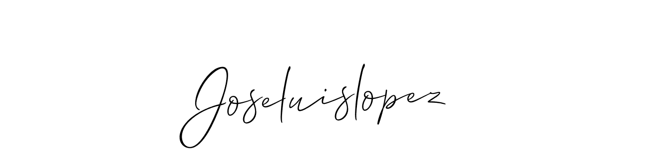 Make a short Joseluislopez signature style. Manage your documents anywhere anytime using Allison_Script. Create and add eSignatures, submit forms, share and send files easily. Joseluislopez signature style 2 images and pictures png