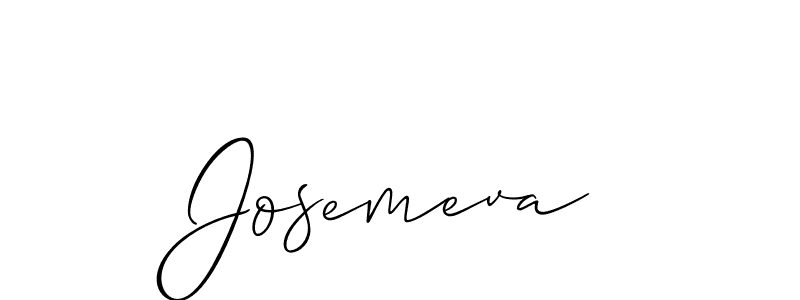 Similarly Allison_Script is the best handwritten signature design. Signature creator online .You can use it as an online autograph creator for name Josemeva. Josemeva signature style 2 images and pictures png