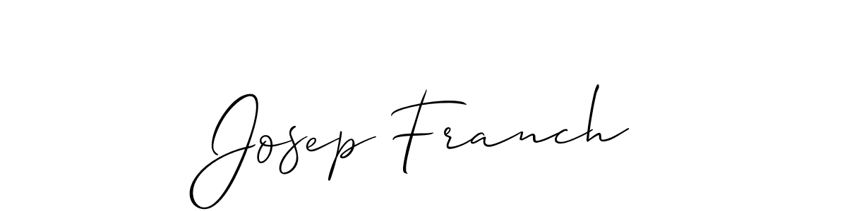 if you are searching for the best signature style for your name Josep Franch. so please give up your signature search. here we have designed multiple signature styles  using Allison_Script. Josep Franch signature style 2 images and pictures png