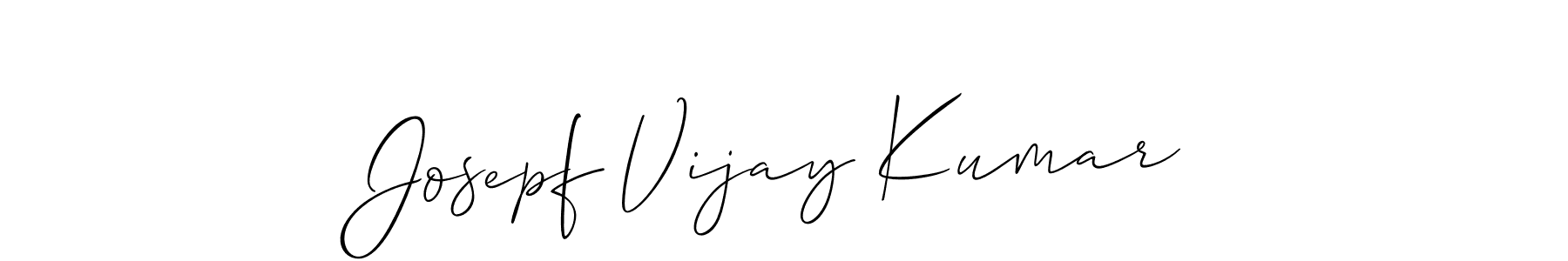 Also we have Josepf Vijay Kumar name is the best signature style. Create professional handwritten signature collection using Allison_Script autograph style. Josepf Vijay Kumar signature style 2 images and pictures png