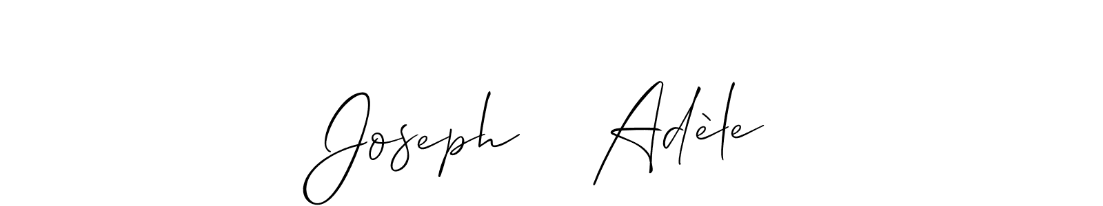 Make a beautiful signature design for name Joseph    Adèle. Use this online signature maker to create a handwritten signature for free. Joseph    Adèle signature style 2 images and pictures png