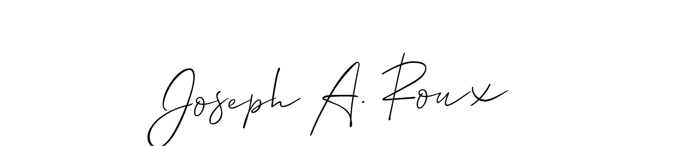 Best and Professional Signature Style for Joseph A. Roux. Allison_Script Best Signature Style Collection. Joseph A. Roux signature style 2 images and pictures png