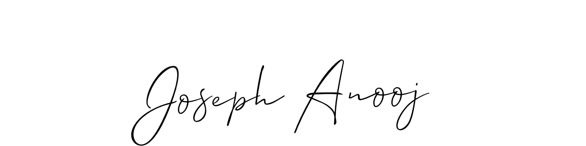 How to make Joseph Anooj signature? Allison_Script is a professional autograph style. Create handwritten signature for Joseph Anooj name. Joseph Anooj signature style 2 images and pictures png